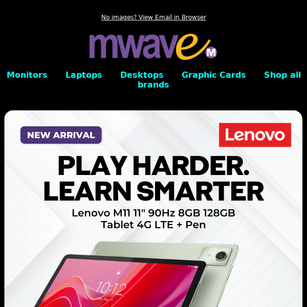 Play Harder, Study Smarter. Lenovo Tab M11.