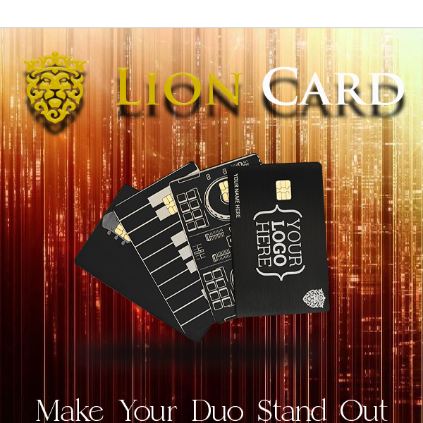 Hey, add a special touch to your friendship with custom metal cards 💳💪