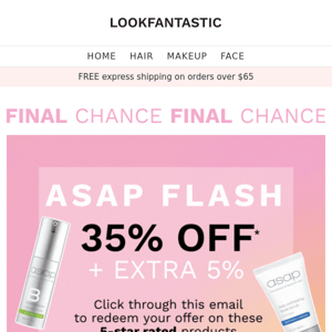 FINAL CALL📢 35% + EXTRA 5% Off ASAP