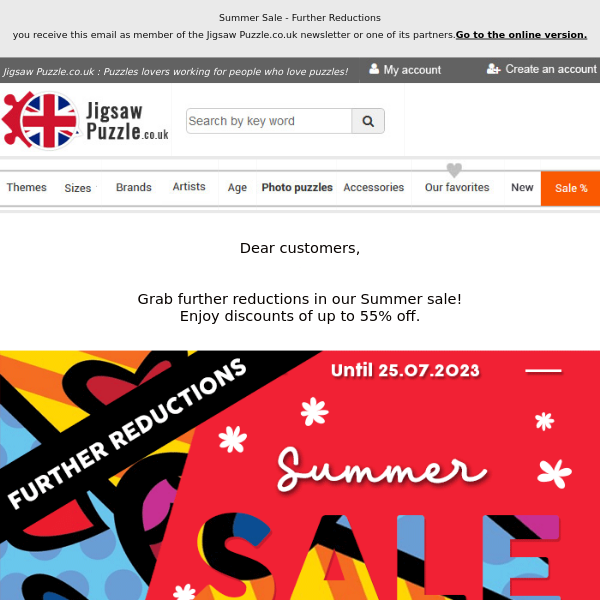 Summer Sale - Further Reductions