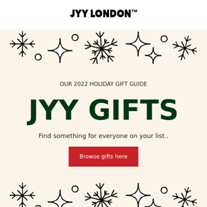 JYY GIFT GUIDE 🎅