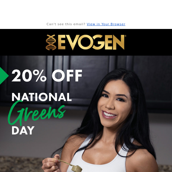 Sale Extended! 20% Off Evogreens! 💚