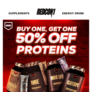 BOGO 50% OFF on ALL Proteins👉 Shop Protein Powders, Bars & Shakes