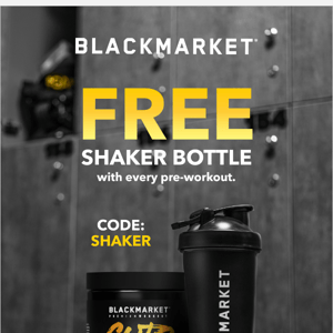 Fuel Your Fitness: Free Blender Bottle with Every Pre-Workout Purchase! 💪
