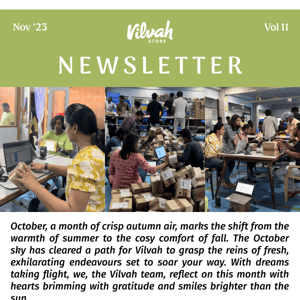 Vilvah Newsletter - Recapitulating October 📰