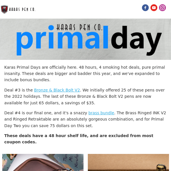 Karas Primal Day Two