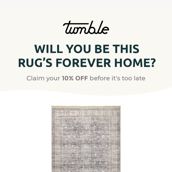 Don't let the rug slip out from under you...