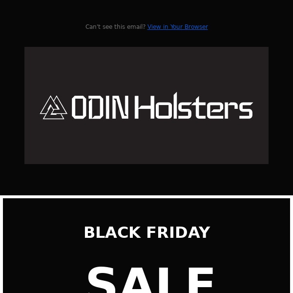 Huge savings - 25% off site-wide at Odin Holsters