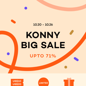 Up to 71% OFF - Konny Big Sale🌟