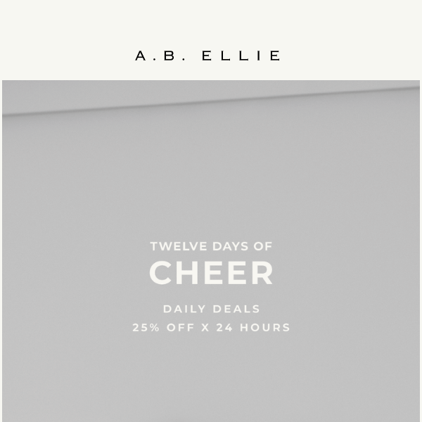 SAVE THE DATE — 12 DAYS OF CHEER