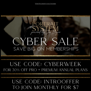 ⚡️OUR CYBER MEMBERSHIP SALE ENDS SOON