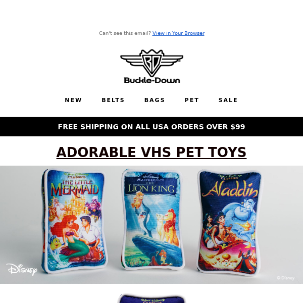 VHS Disney Pet Toys