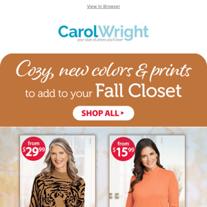 Cozy New Colors & Prints to add to your Fall Closet