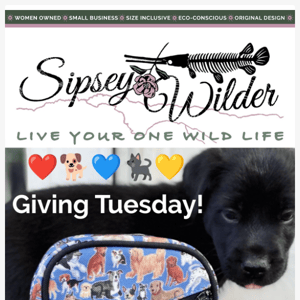Giving Tuesday! Cute stuff + helping shelter animals!
