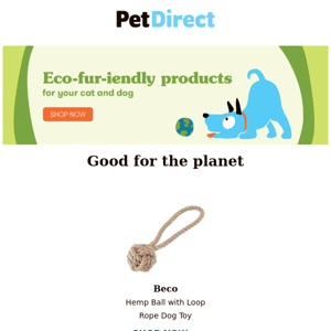 Good for your pets 🐱🐶 and the planet 🌏