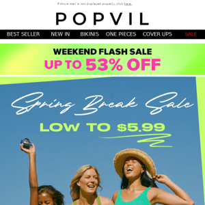 🏝️Spring Break Sale: Up to 53% OFF