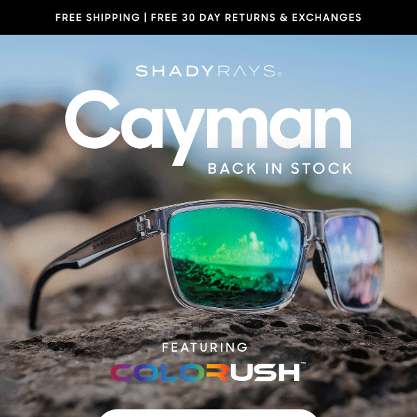 BACK IN STOCK 😎 The Versatile Cayman Frame