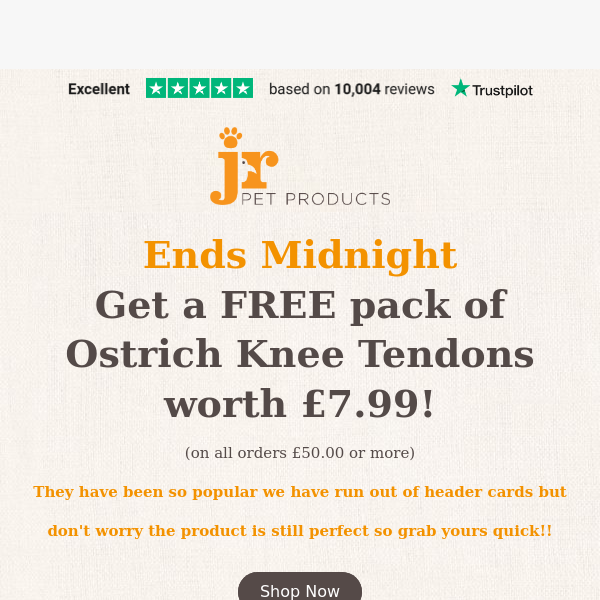 Ends Midnight | FREE Gift worth £7.99