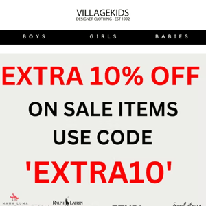 EXTRA 10% OFF😱