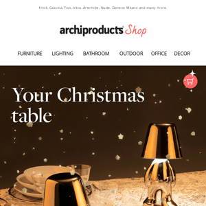 The Christmas table. Design your dining space with icons and must-haves!