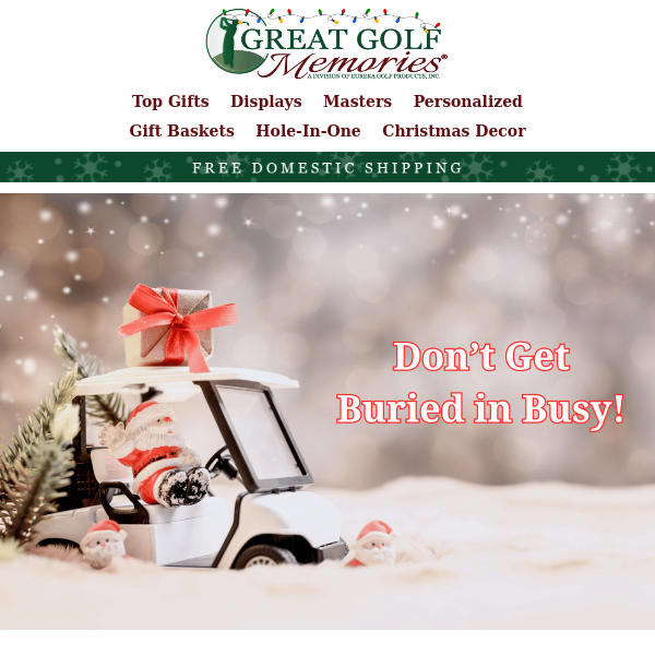 🏌️‍♂️Holiday Wishes Waiting in Your Cart – Come Back and Discover!