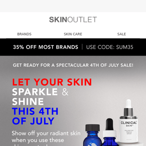 35% Off Most Brands! Get Ready for a Spectacular 4th of July