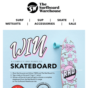Competition Time ⚡ WIN A RAD SKATEBOARD!