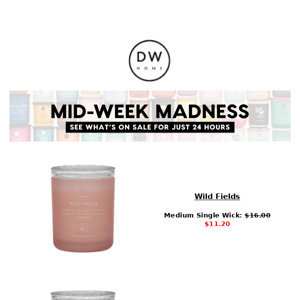 30% OFF MID-WEEK MADNESS SCENTS! 🥳