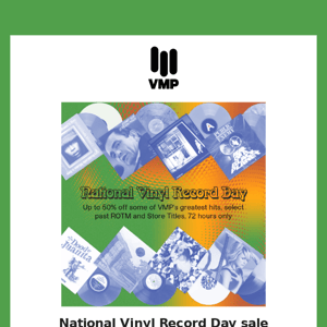 ⏰ Only 24 hours left of our National Vinyl Day Sale