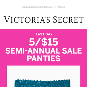 LAST DAY: 5/$15 Sale Panties