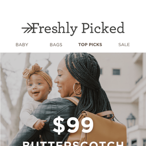 Exclusive Offer: $99 Butterscotch Classic Diaper Bag