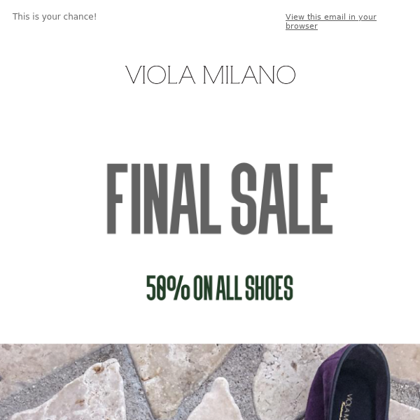 FINAL CALL - SHOES - ALL KNITWEAR - TIES - SHIRTS 40-80% DISCOUNT