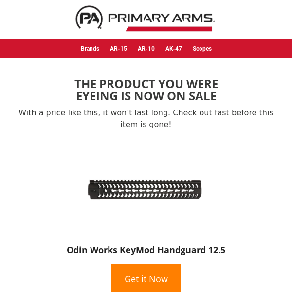 💲 Price drop! Odin Works KeyMod Handguard 12.5 is now on sale… 💲