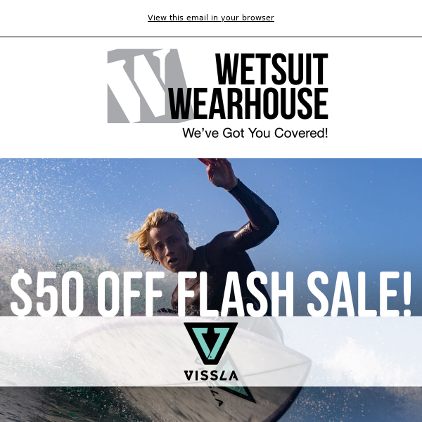 LIMITED OFFER! $50 Off 4/3mm Vissla Seven Seas