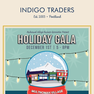 Join Us for the Holiday Gala in Multnomah Village 🎄