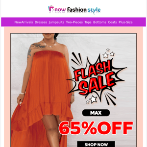 Flash-sale starts⚡⚡Site-wide big sale max 65%OFF!