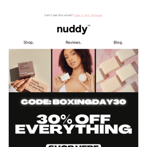 30% off EVERYTHING  ⏰