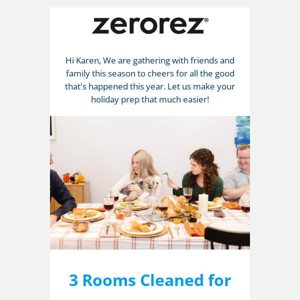 🍂 Get Ready for the Holidays with Zerorez 🍗