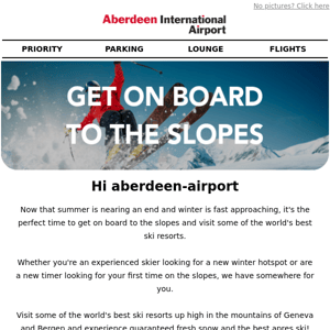 Get on board to the slopes Aberdeen Airport 🎿❄️