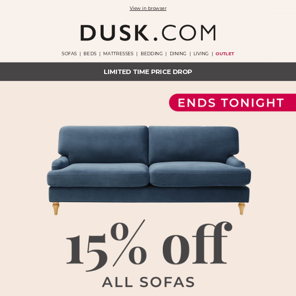 Limited time sofa price drop ⚠️