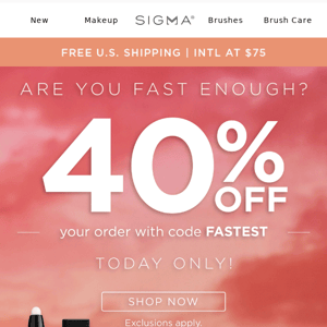 Get 40% OFF! 1 Day ONLY.