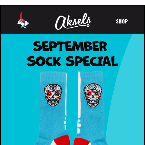 🚨All Month Long: $6 Day of the Dead Socks 🚨