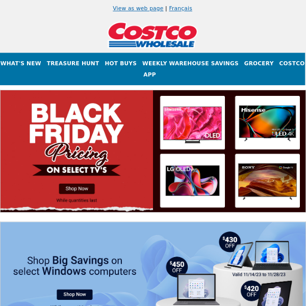 Shop Costco.ca for all your Electronics and Tech needs!