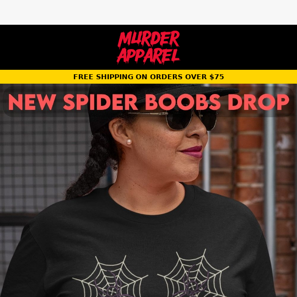 New Drop: Spider Boobs 🕷️🕷️ - Murder Apparel
