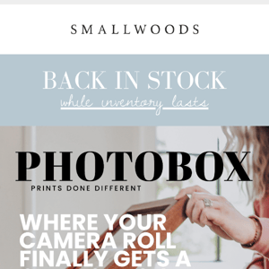 Print the beautiful moments with our photo box.