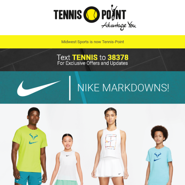 Save up to 50% off Nike + New Markdowns + Thorlo Sock Deals + Weekend Specials!