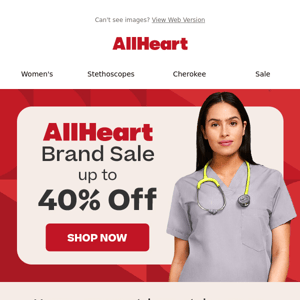 Up to 40% off AllHeart Collection ❤️