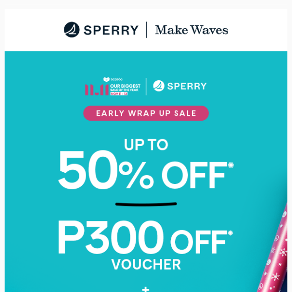 Sperry's Early Wrap Up Sale ain't over. 🎁