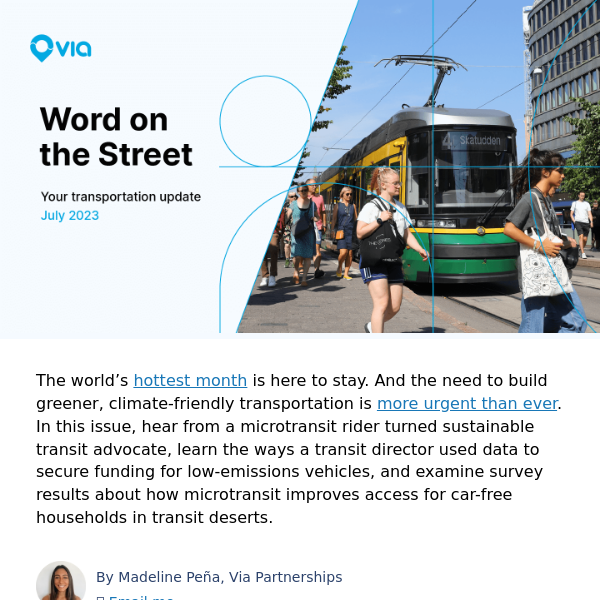 Your July transportation update