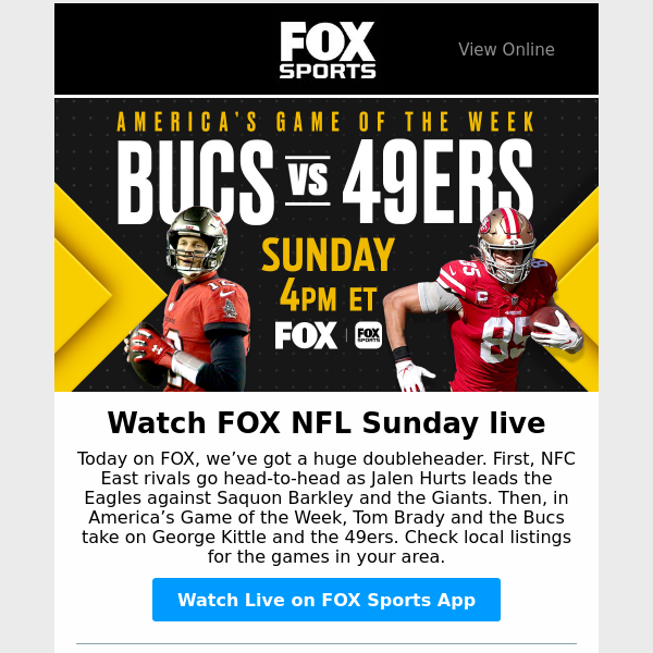 FOX Sports Emails, Sales & Deals - Page 1